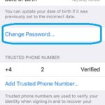 apple id change password option