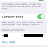 emergency sos settings for iOS