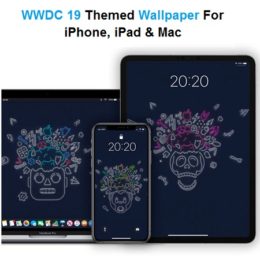wwdc 19 themed wallpaper for iphone, ipad and mac