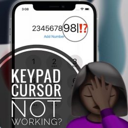 how to fix cursor not working in keypad