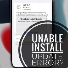 unable to install update error