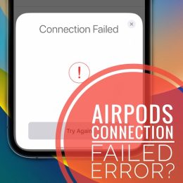airpods connection failed error