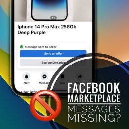 facebook marketplace messages not showing in messenger