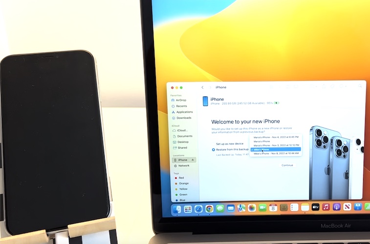 restore iphone from ios 16.1 backup
