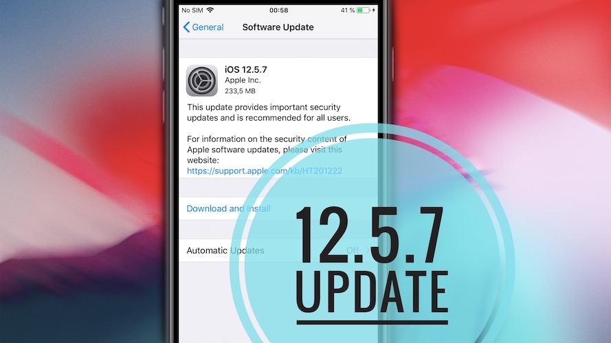 iOS 12.5.7 update