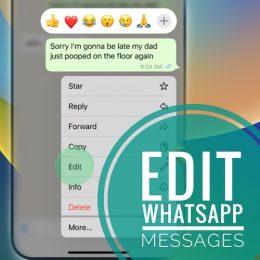edit whastapp message after sending