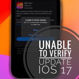 unable to verify update iOS 17 is temporarily unavailable