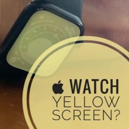 apple watch yellow screen issue