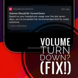 volume should be turned down notification