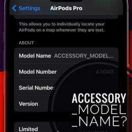 AirPods Pro 2 accessory model name issue