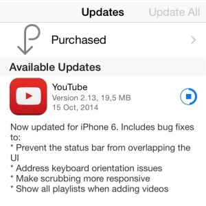 youtube iphone 6 update