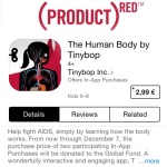RED app download from AIDS fund raising campaign