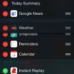 iphone widget configuration