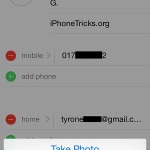 contacts add profile photo feature