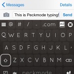 nintype peckmode iphone typing