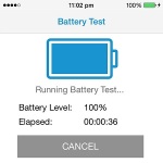 running iphone battery test