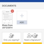 selecting document for signing