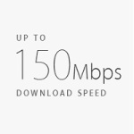 LTE 150 mbps download speed