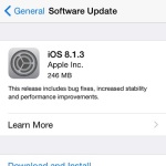 ios 8.1.3 software update notification