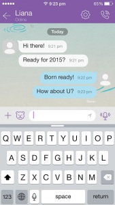 viber iphone 5s messaging screen