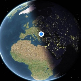 Apple Maps Real-Time Earth Positioning