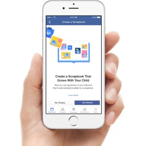 iphone create facebook scrapbook screen
