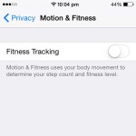 iphone fitness tracking disabled