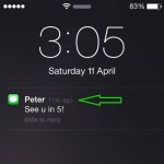 iphone lock screen message notification
