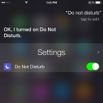 siri do not disturb command on iphone