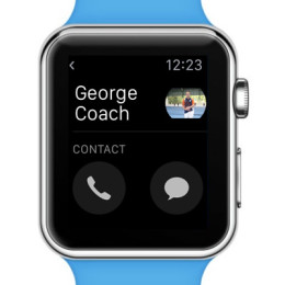 Apple Watch start call button