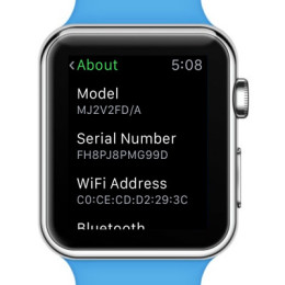apple watch 12-digit serial number