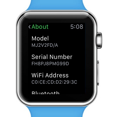 How To Check and Read The Apple Watch Serial Number