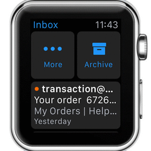 apple watch swipe to archive/trash trick