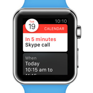 apple watch calendar app event alert