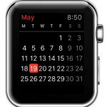 apple watch calender current month view