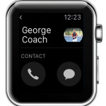 apple watch contact details