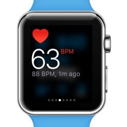 apple watch real-time heart rate display