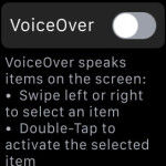 apple watch voiceover feature