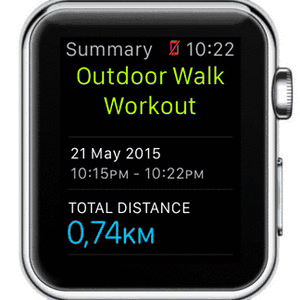 apple watch workout stats