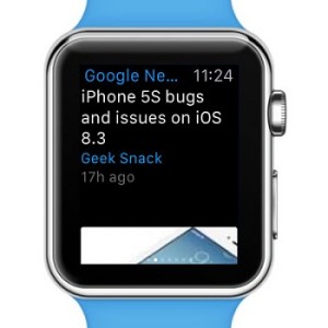 google news app on apple watch
