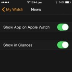 google news apple watch settings