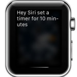 using Siri to create and start a countdown