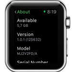 watch os 1.0.1 installed on apple watch