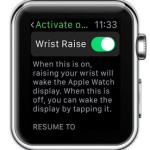 apple watch activate on wrist raise settings