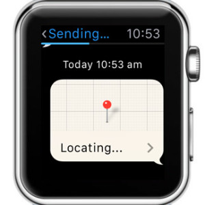 apple watch locating your position