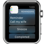 apple watch reminder notification