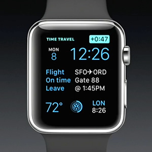 apple watch time travel view
