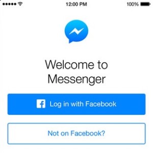 facebook messenger register without facebook account