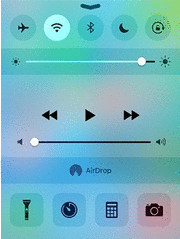 ios 9 control center without lock screen button