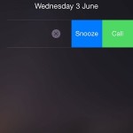 iphone lock screen reminder with call button